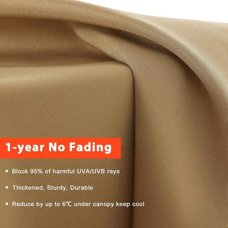 Load image into Gallery viewer, MASTERCANOPY Valance Patio Umbrella 6 Ribs 8 Ribs Replacement Top Only
