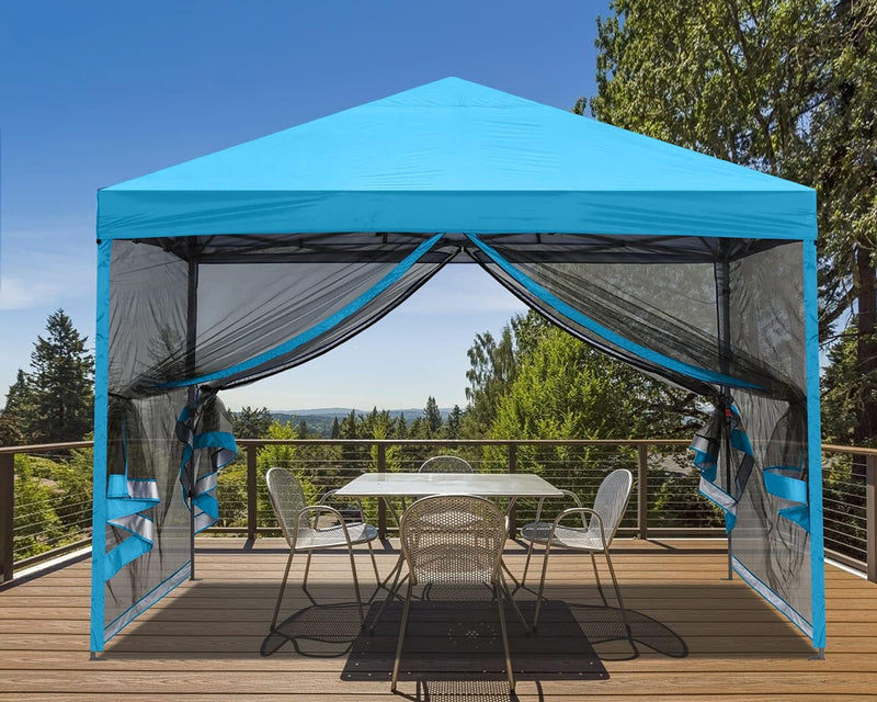 Load image into Gallery viewer, Leisure Sports Pop-Up Easy Setup Outdoor Canopy Tent with Netting Screen Walls - 8x8, 10x10
