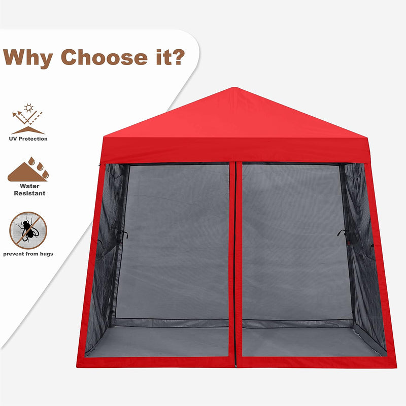 Load image into Gallery viewer, Leisure Sports Stable Pop-Up Canopy Tent with Mosquito Netting - 8x8, 10x10, 11x11

