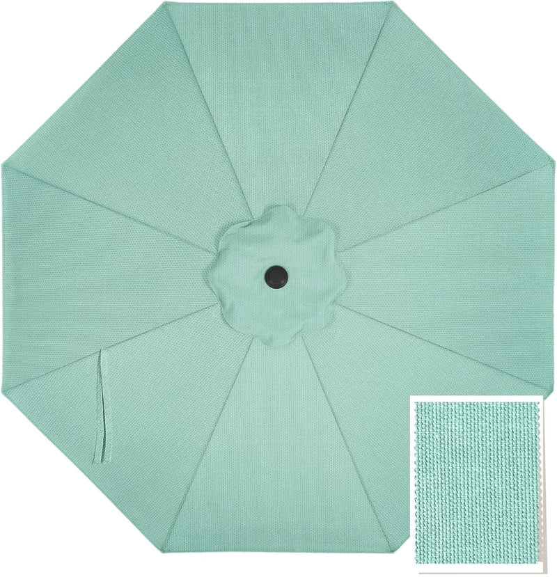 8ft 8 ribs patio umbrella replacement canopy 9FT Patio Umbrella Replacement Canopy for 8 Ribs 5-Year-Non-Fading Olefin