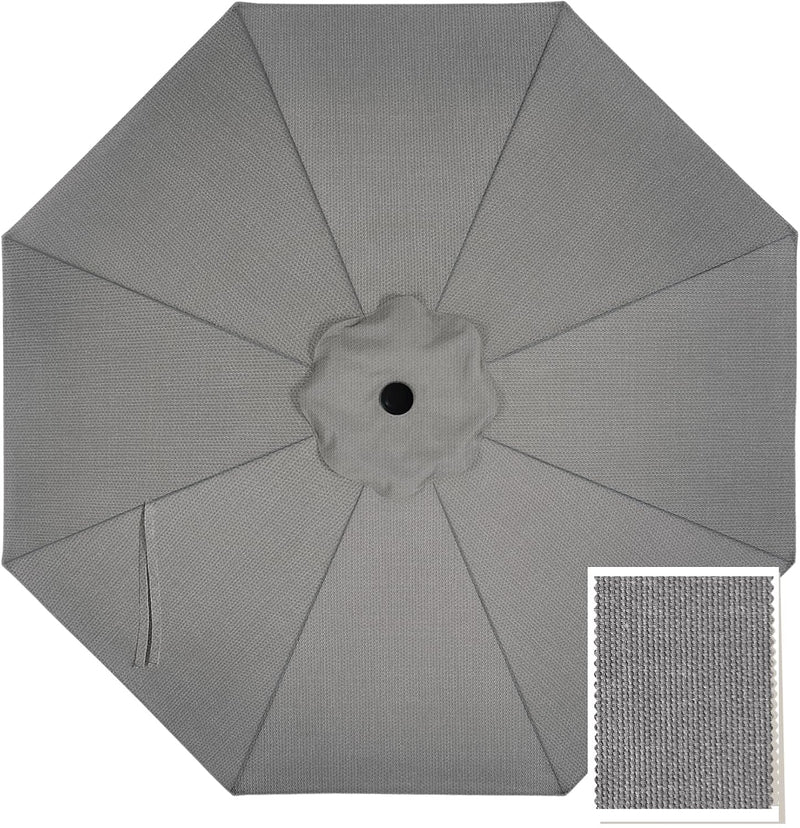9FT Patio Umbrella Replacement Canopy for 8 Ribs 5-Year-Non-Fading Ole