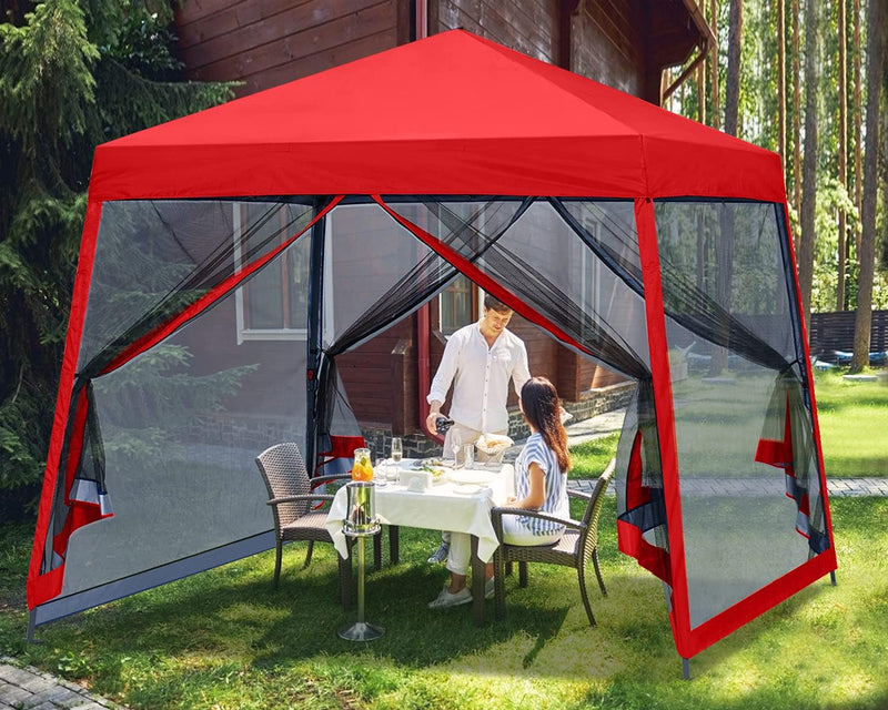 Load image into Gallery viewer, Leisure Sports Stable Pop-Up Canopy Tent with Mosquito Netting - 8x8, 10x10, 11x11

