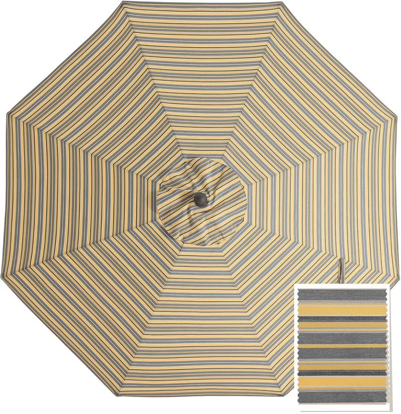 9FT Patio Umbrella Replacement Canopy for 8 Ribs 5-Year-Non-Fading Ole
