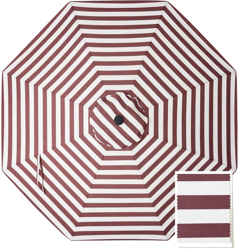 Load image into Gallery viewer, 9FT Patio Umbrella Replacement Canopy for 8 Ribs 5-Year-Non-Fading Olefin
