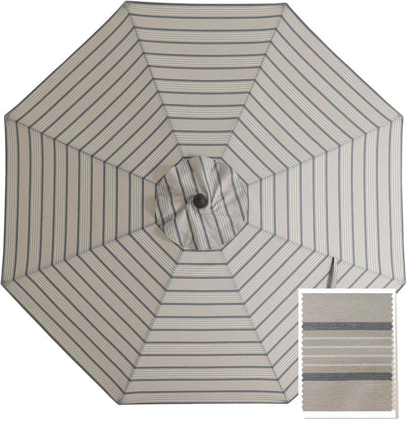 9FT Patio Umbrella Replacement Canopy for 8 Ribs 5-Year-Non-Fading Ole