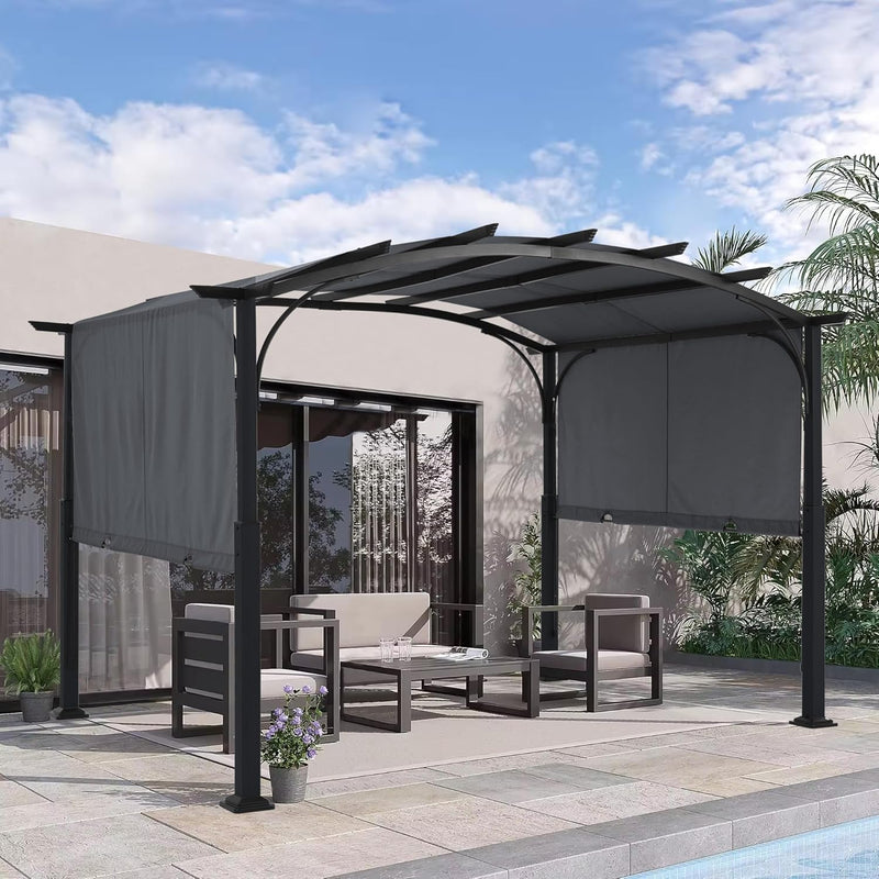 Load image into Gallery viewer, MASTERCANOPY Outdoor Retractable Pergola with Sun Shade Patio Garden Pergola
