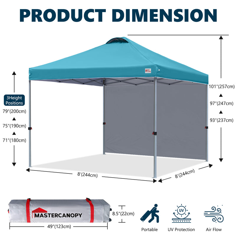 Load image into Gallery viewer, Leisure Sports Durable Pop-Up Canopy Tent with Sidewall - 8x8, 10x10

