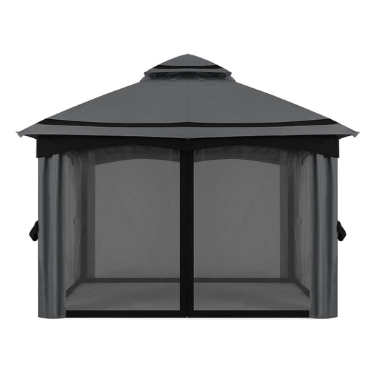8x8 10x10 x10x12 Outdoor Double Soft Top Patio Gazebo with Mosquito Ne MasterCanopy