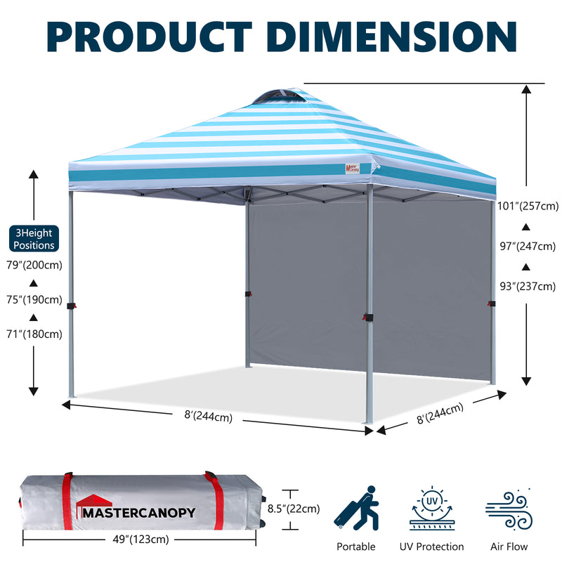 Load image into Gallery viewer, Leisure Sports Durable Pop-Up Canopy Tent with Sidewall - 8x8, 10x10
