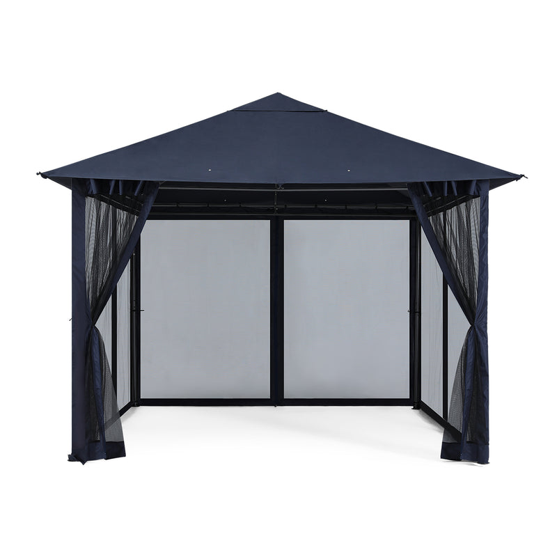 Load image into Gallery viewer, 11x11FT Outdoor Patio Gazebo Canopy with Mosquito Netting
