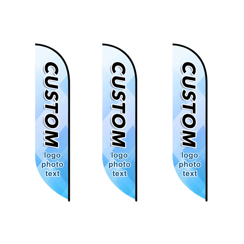 Load image into Gallery viewer, Custom Feather Flag 8FT/10FT/12FT
