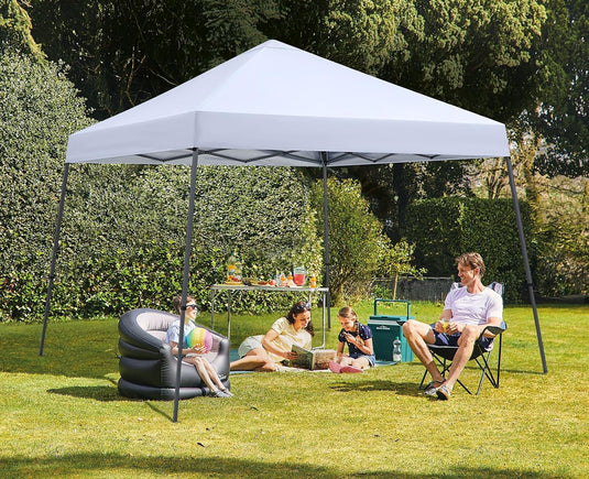 Leisure Sports Portable Pop-Up Canopy Tent with Large Base - 10x10