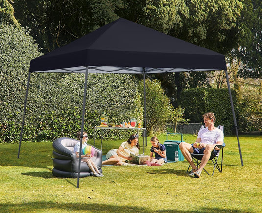 Leisure Sports Portable Pop-Up Canopy Tent with Large Base - 10x10