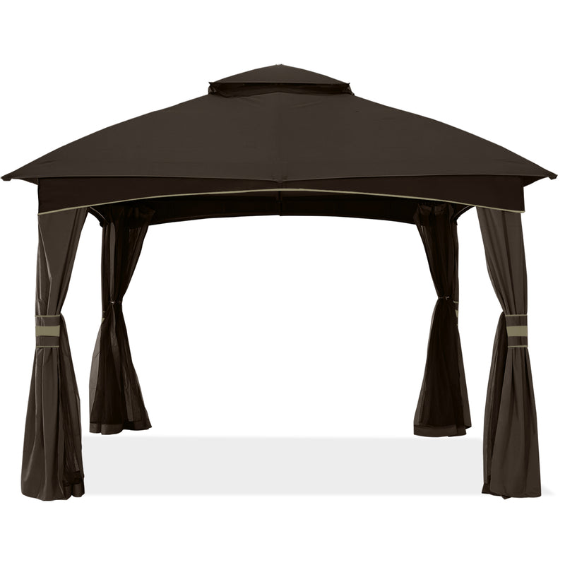 Load image into Gallery viewer, 8x8/10x10/10x12 Outdoor Patio Garden Gazebo with Steel Farme and Netting Walls
