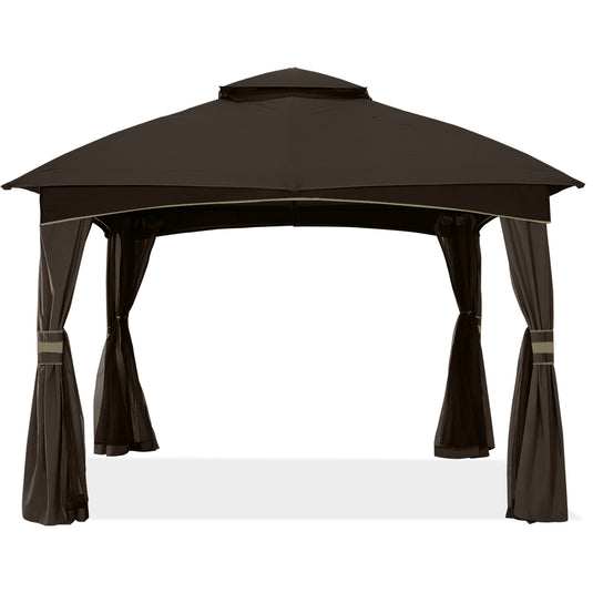 8x8/10x10/10x12 Outdoor Patio Garden Gazebo with Steel Farme and Netting Walls