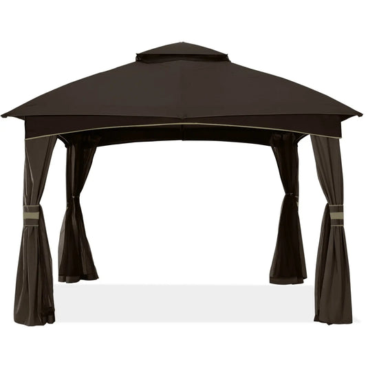 8x8/10x10/10x12 Outdoor Patio Garden Gazebo with Steel Farme and Netting Walls