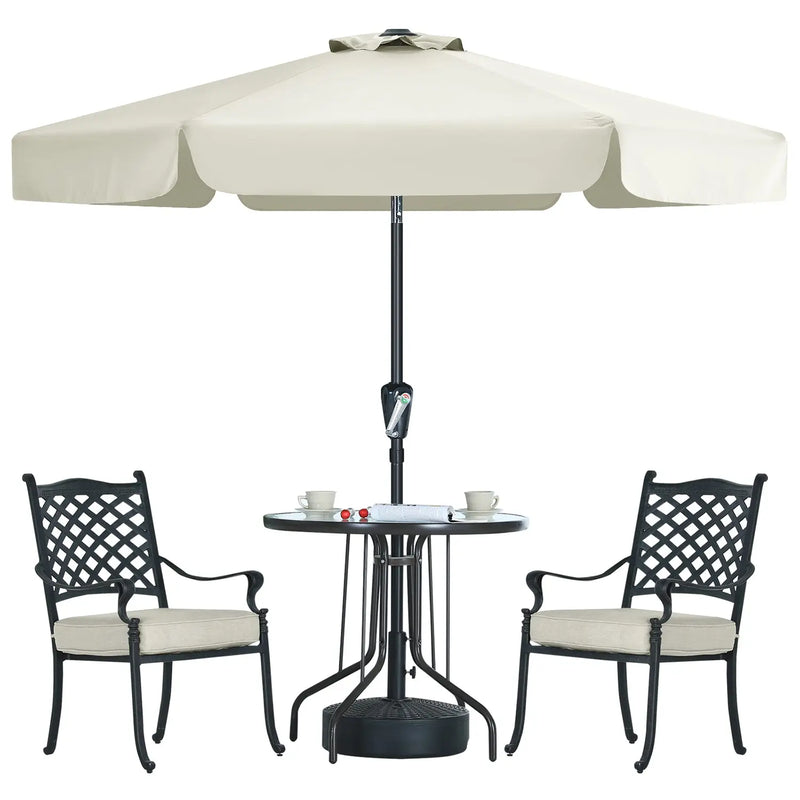 Load image into Gallery viewer, MASTERCANOPY 7.5FT/9FT Valance Patio Umbrella for Outdoor Table Market-CA
