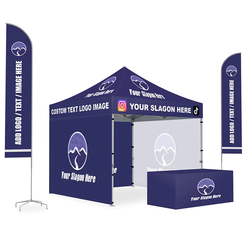Load image into Gallery viewer, Premium+ Series Custom Canopy Tent 10x10 Full Case Vision Super Value Package
