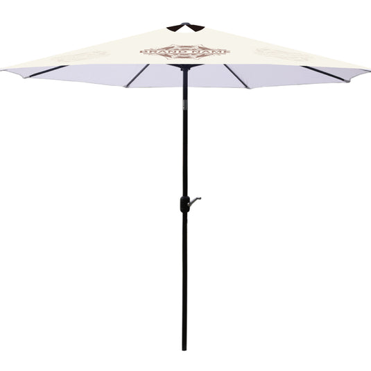 Patio Umbrella Replacement Canopy – Fits 7ft-10ft Frames, 6 Or 8 Ribs, Polyester, UV & Water Resistant (White, 9ft/8 Ribs)