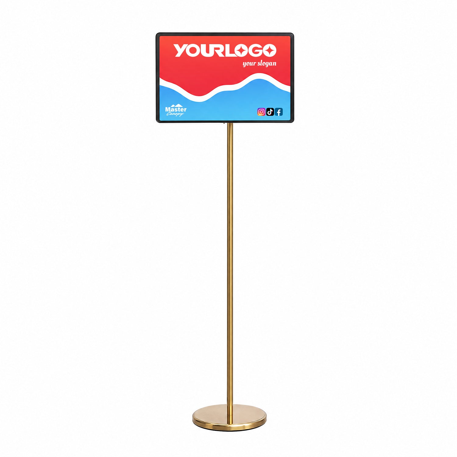 Custom Queue Manger Menu Stand | MasterCanopy