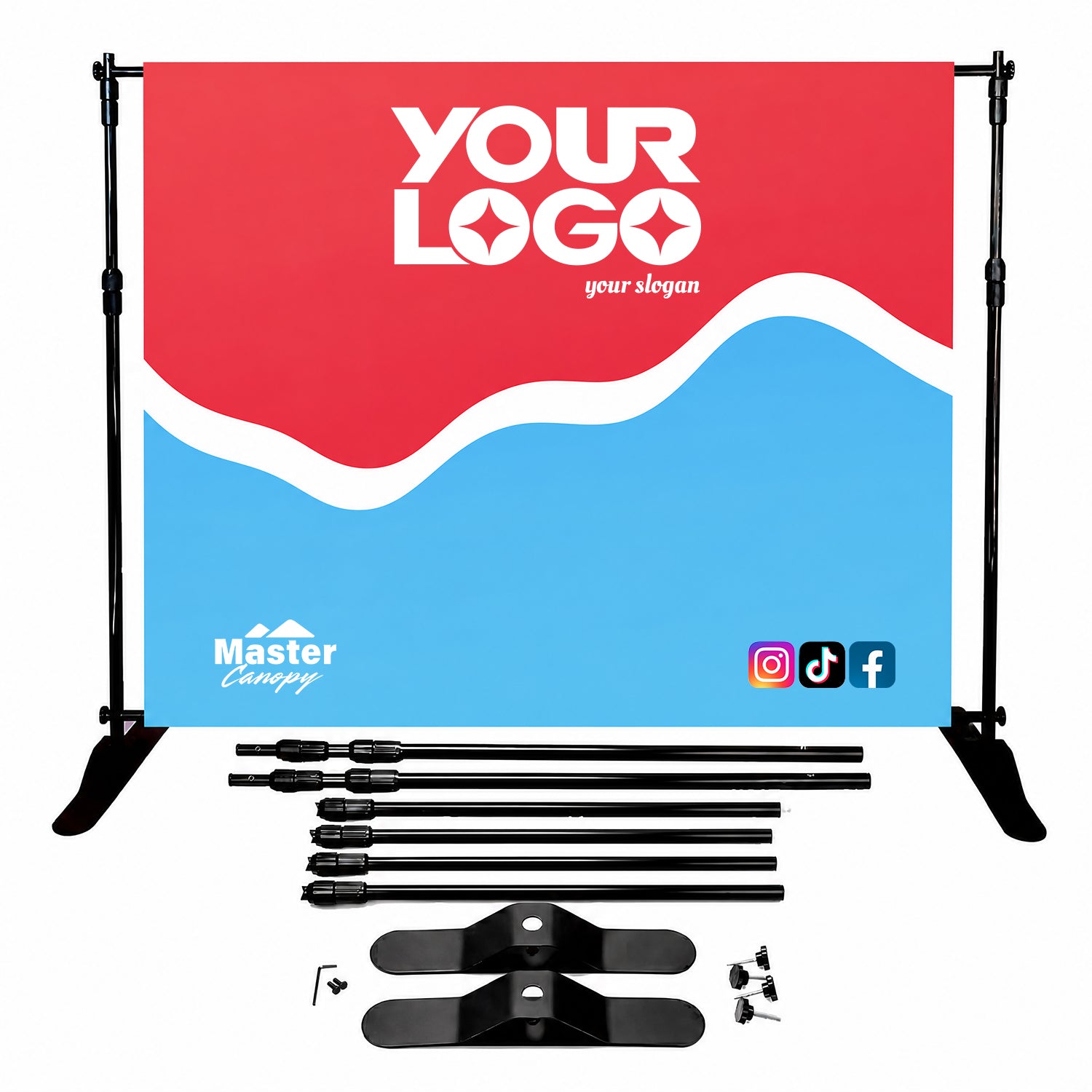 Custom Backdrop Display 8FT, 10FT | MasterCanopy