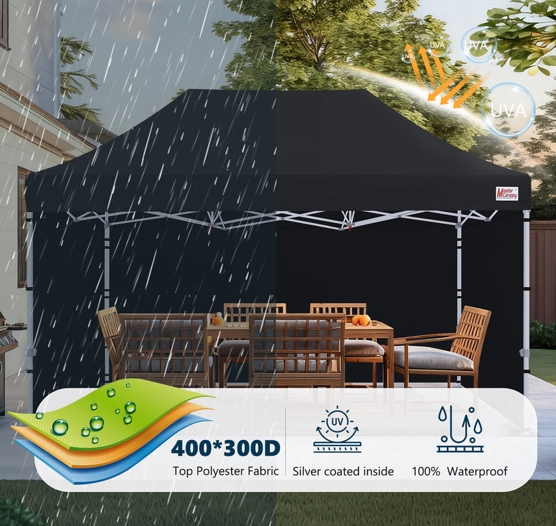 Load image into Gallery viewer, Mastercanopy Core-35 Premium Heavy Duty Instant Canopy Tent with Sidewalls - 10x10, 10x15, 10x20
