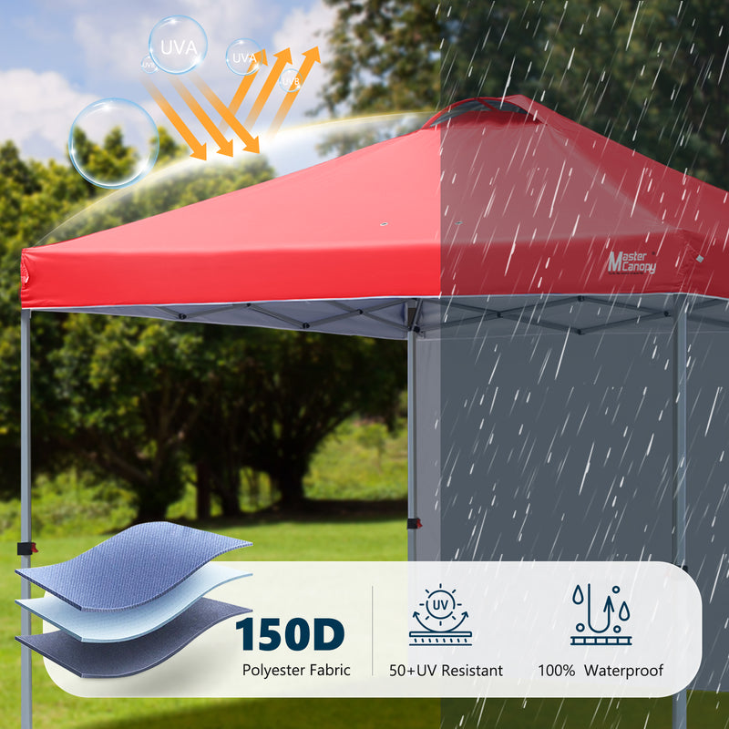 Load image into Gallery viewer, Leisure Sports Durable Ez Pop-Up Canopy Tent with One Sidewall - 8x8, 10x10, 12x12
