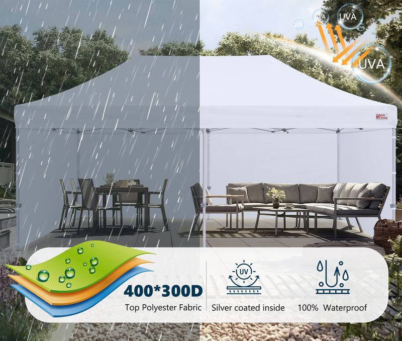 Load image into Gallery viewer, Mastercanopy Core-35 Premium Heavy Duty Instant Canopy Tent with Sidewalls - 10x10, 10x15, 10x20
