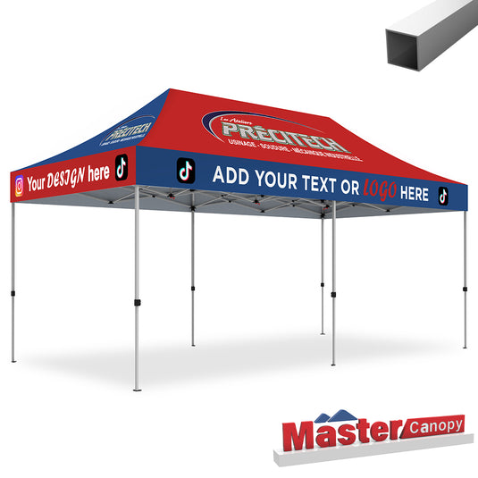 Commercial Series- Custom Canopy 10x20 Deluxe Easy Pop-up Personalized Tent