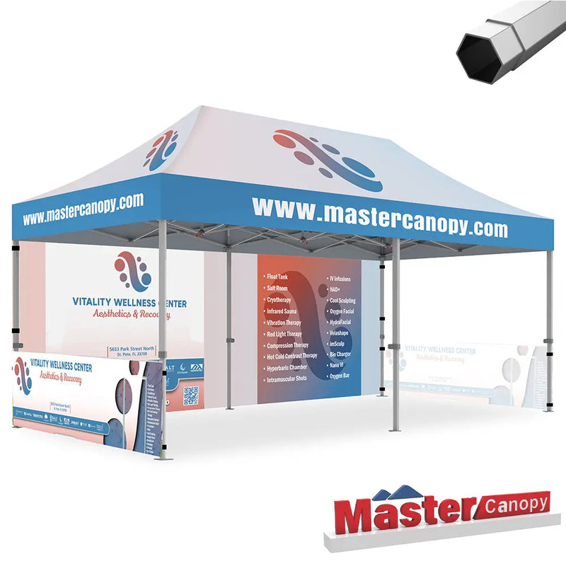Load image into Gallery viewer, Premium+ Series Custom Canopy Tent 10x20 Heavy Duty Pop‑up Personalized
