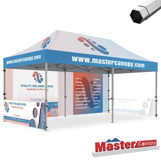 Premium+ Series Custom Canopy Tent 10x20 Heavy Duty Pop‑up Personalized