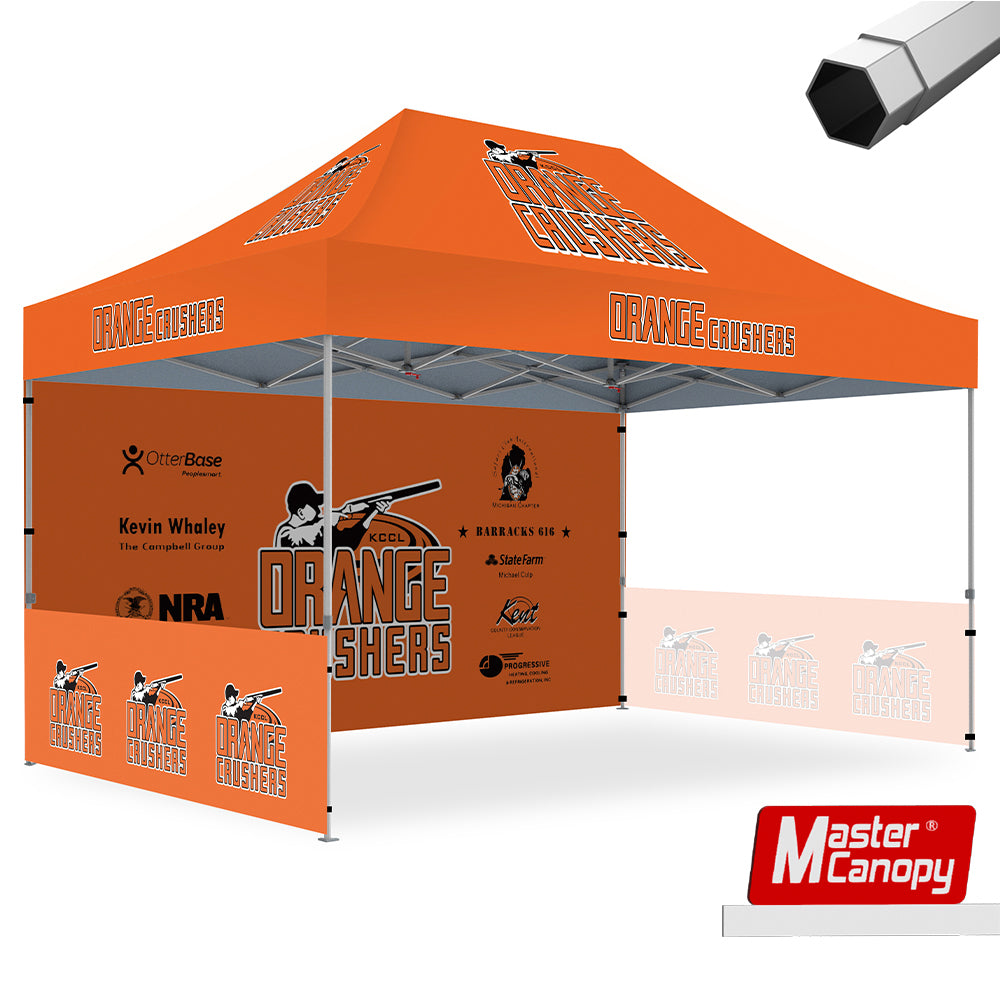 Wrapping Canopy Premium+Series- Custom 10x15 Heavy Duty Pop-up Personalized Canopy Ten ...