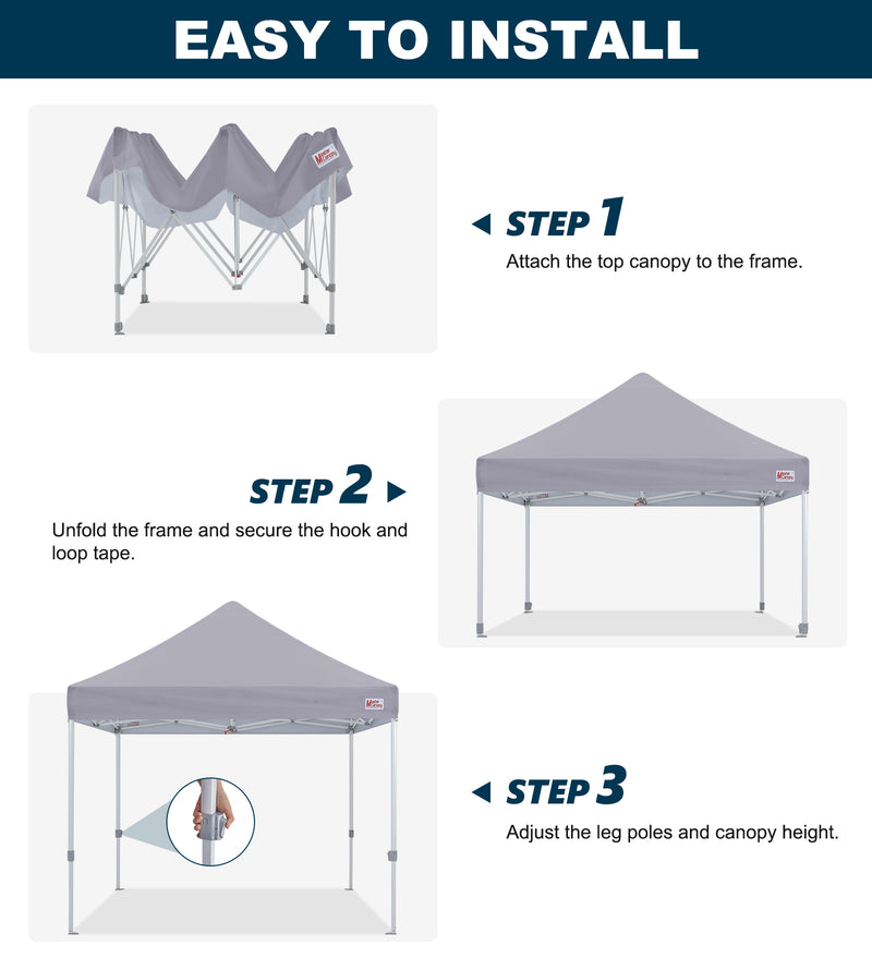 Load image into Gallery viewer, Mastercanopy Lite-30 Commercial Canopy Tent Instant Shelter - 10x10, 10x15, 10x20
