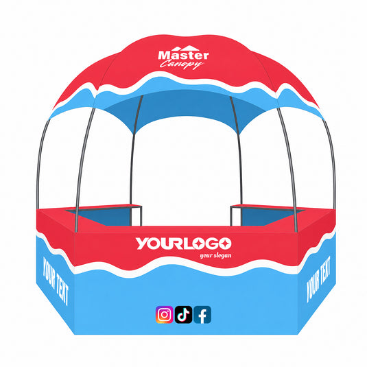 Custom Dome Kiosk Canopy Tent 10x10