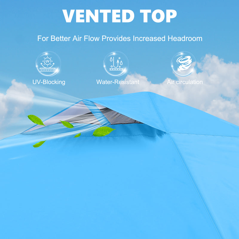 Load image into Gallery viewer, Leisure Sports Durable Ez Pop-Up Canopy Tent with One Sidewall - 8x8, 10x10, 12x12
