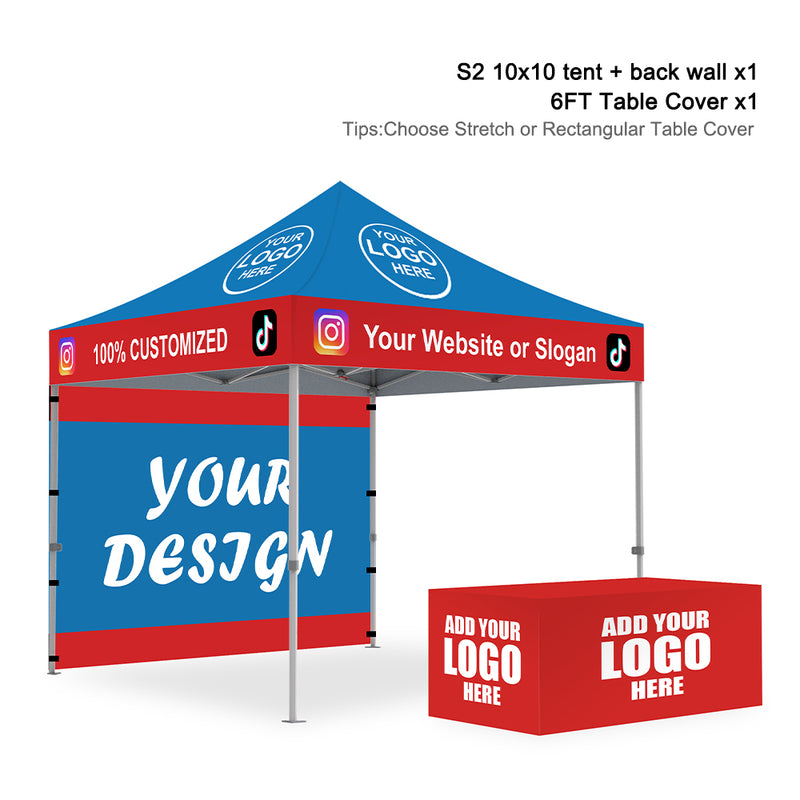 Load image into Gallery viewer, Premium+ Series Custom Canopy Tent 10x10 Full Case Vision Super Value Package
