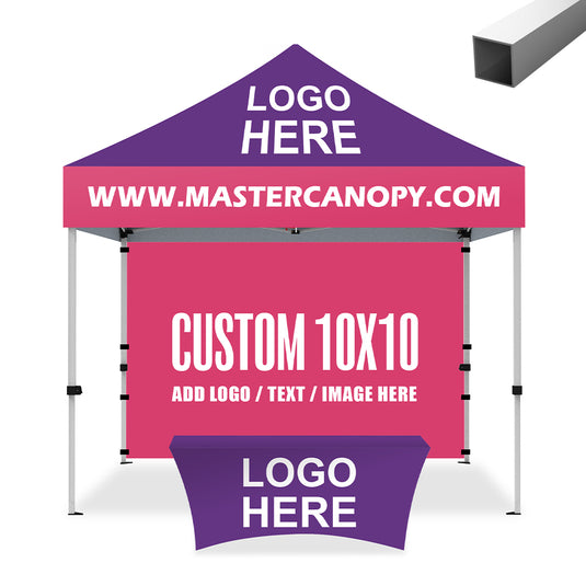 Commercial Series Custom Canopy Tent 10x10 Full Case Vision Super Value Package