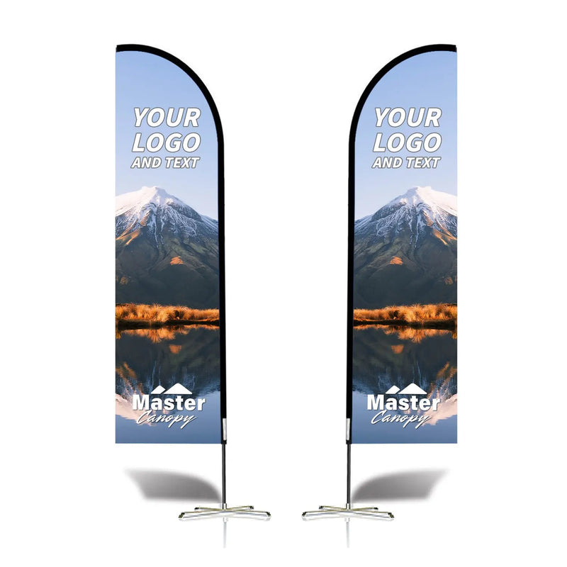 Load image into Gallery viewer, Custom Feather Blade Teardrop Rectangle Flag Full Set 8 FT, 10 FT, 12 FT
