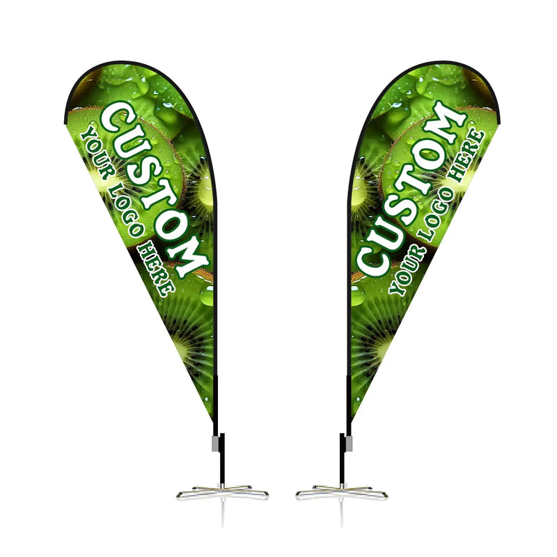 Load image into Gallery viewer, Custom Feather Blade Teardrop Rectangle Flag Full Set 8 FT, 10 FT, 12 FT
