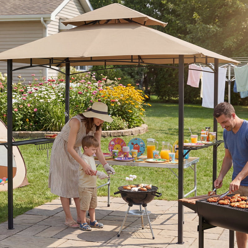 Load image into Gallery viewer, MASTERCANOPY  8x5 Grill Gazebo Replacement Canopy Top for Model L-GG001PST-F
