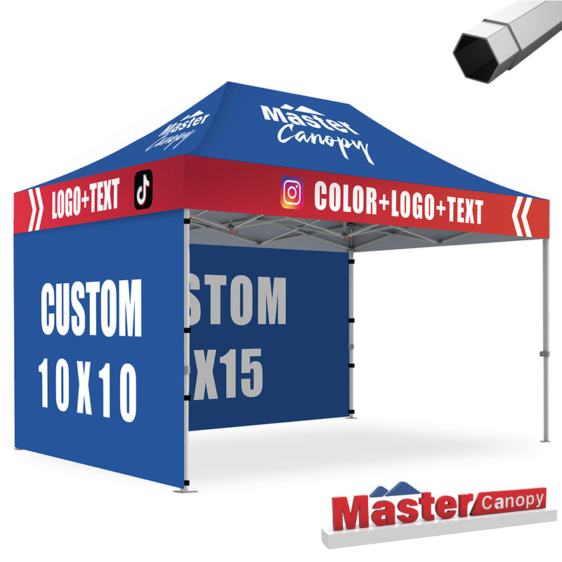 Load image into Gallery viewer, Mastercanopy Core-35 Custom Canopy Tent 10x15 Heavy Duty Pop‑up Personalized
