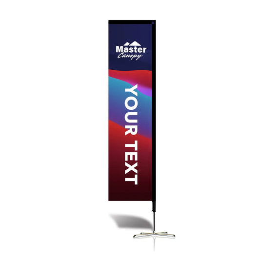Custom Feather Blade Teardrop Rectangle Flag Full Set 8 FT, 10 FT, 12 FT