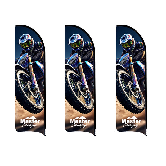 Custom Curved Blade Flag 8 FT, 10 FT, 12 FT