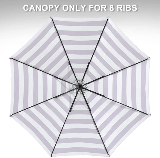 9FT Patio Umbrella Replacement Canopy Top for 8 Ribs