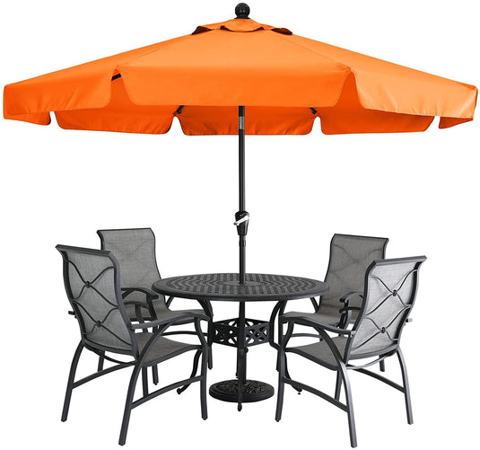 MASTERCANOPY Valance Patio Umbrella for Outdoor Table Market -8 Ribs