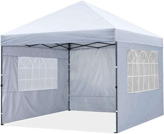 MASTERCANOPY Pop Up Canopy Tent with Church Window Sidewalls