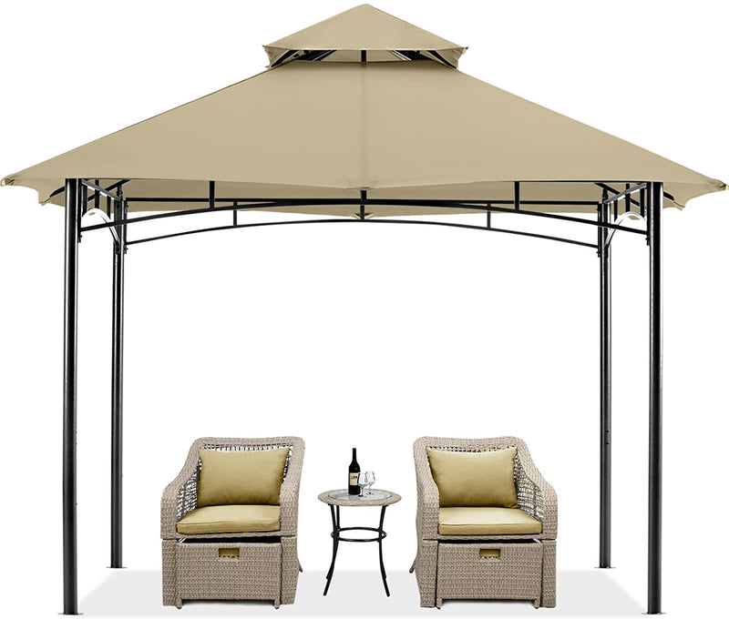Load image into Gallery viewer, 9x9/10x12/11x11 Outdoor Garden Patio Gazebo with Stable Steel Farme
