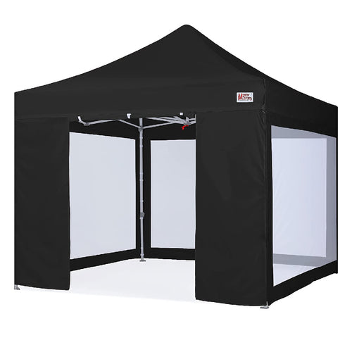 Commercial Series- 10x10 Pop-up Canopy Tent with Mesh Walls