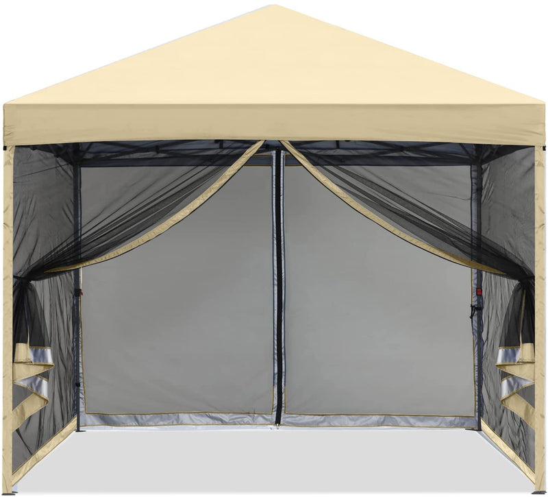 Load image into Gallery viewer, Leisure Sports 8x8/10x10 Pop-Up Easy Setup Outdoor Canopy with Netting Screen Walls
