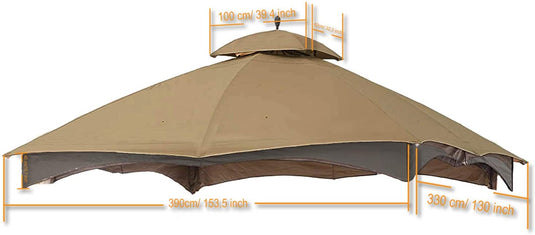 MASTERCANOPY 10x12 Gazebo Replacement Top for Model L-GZ933PST